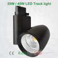 TUV CE ROHS SAA approved 12W 25W 35W 45W COB track light led commercial with Sharp chip Global dapter